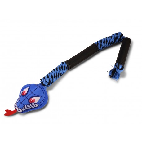 Jouet Chien Serpent Bleu 66cm