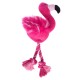 Jouet Chien Flamant Rose