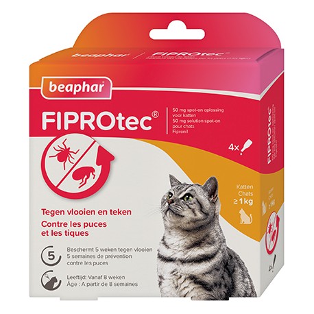 FIPROtec, Pipettes Antiparasitaires au Fipronil Chat